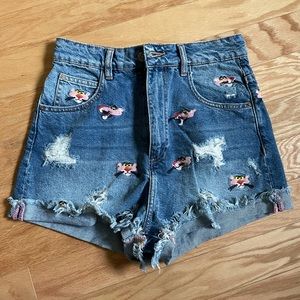 Zara Pink Panther Denim shorts (only tried on)